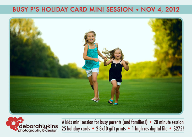 Deborah Lykins Photography Busy P's Holiday Card Mini Session